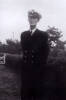 Portrait, in navy uniform standing outside, Ted (Edward) Aylward (kindly provided by family) - This image may be subject to copyright
