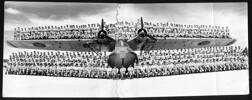 Group: Shot featuring 138 men of No. 6 (Flying Boat) Squadron, standing on the wing of a Catalina flying boat, taken at Halaro Bay, Florida Island, Solomon Islands, 1944. - This image may be subject to copyright