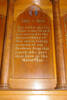 Detail, dedication panel for tablet and altar, Roll of Honour, Holy Trinity Church, Devonport (photo J. Halpin, 2013) - No known copyright restrictions