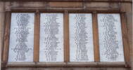 Ashburton War Memorial. Panel 3 (WW1), names, marble panel. Photo G.A. Fortune, 2003 - Image has All Rights Reserved