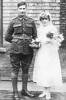 Wedding photograph: Arthur Berry and Louise Kitchener 1 April 1918 - No known copyright restrictions