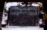 Family grave memorial, Havelock North Cemetery, bronze plaque (photo G.A. Fortune in 1999.) - Image has All Rights Reserved