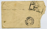 Returned envelope, addressed to Rifleman A.A. Dey (back) - No known copyright restrictions