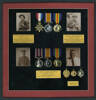 Medals and photographs, framed, of Charles Joseph Hume (3/2619), James Alison Hume (6/3355), Richard Askew Hume (6/3356), three brothers who served in WWI - No known copyright restrictions