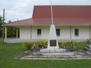 Commemorative Plaque, Tuapa-Uhomutu Returned Soldiers, WW1, WW2, Vietnam, Tuapa, Niue Island wide view 1 (Photo P. Haynes 2009) - No known copyright restrictions