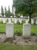 Gravestones, Cite Bonjean Military Cemetery, E Kawhia & P Takuao (photo Rose Young 2007) - No known copyright restrictions