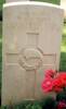 Headstone, Cassino War Cemetery (Photo C.J. Lorimer 1997 when he visited the grave) - This image may be subject to copyright