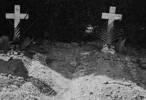 Field graves of Clive Lane (on the left) and Frank Mathias, Florence, Italy. - This image may be subject to copyright