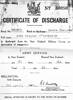 Discharge certificate - This image may be subject to copyright