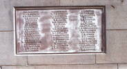 Ashburton War Memorial. Panel 1 (WW2), names, bronze panel. Photo G.A. Fortune, 2003 - Image has All Rights Reserved