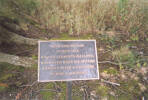 Bronze marker recording the details of the crash, copse and environs near Blagden Hall, Newcastle upon Tyne,, England - This image may be subject to copyright