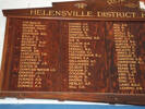 Helensville District High School (Kaipara College) Roll of Honour, Name columns 3, on the left hand side: Cox-Downer A.J.; Downer A.F. - Hill G.R.; Hill B.R. - Leaming (photo G.A. Fortune April 2010) - Image has All Rights Reserved