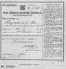 War Veteran's Allowance Certificate - No known copyright restrictions
