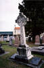 Images of memorial stone and church at All Saints Anglican Church Cemetery, Howick, provided by Paul F. Baker December 2011. - This image may be subject to copyright