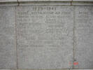 Gibraltar Memorial, Detail 2 of Name panels 1939-1945, Walter Jones - This image may be subject to copyright