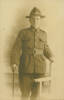 Portrait, Sergeant Hugh Mullins (verso dated 19 November 1917, London). (Courtesy of Carlyn Milicich, 2005) - No known copyright restrictions