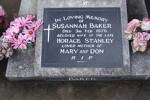 Image of Gravestone of Susannah Baker at Mangere Lawn Cemetery provided by Paul Baker July 2013 - No known copyright restrictions