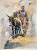 water colour painting "Simpson and his Donkey" - No known copyright restrictions