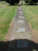 Gravestones in row, Hautapu Cemetery, Cambridge (photo Sarndra Lees, January 2010) - Image has All Rights Reserved.