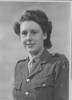 Portrait, Lieutenant Geoffrey Wallace Bibby's (NZ1947) fiancee, Beryl Roberts, a Lance Corporal with the British ATS, 1945 - This image may be subject to copyright