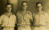 Group of soldiers, Buster Tippett, Gordon William Ross, Ray Morra in Auckland, provided by Robyn Clarkson. - This image may be subject to copyright