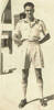 Portrait, standing, his sleeves are rolled, wearing shorts, long socks and leather lace-up shoes (kindly provided by the Levin family) - This image may be subject to copyright