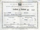 Certificate of discharge (front) - This image may be subject to copyright
