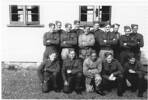 Group portrait at Trentham Camp. George Hurdle in front row, on the far right - This image may be subject to copyright