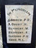 Sanson School Memorial, In Memorium marble plaque, names Andrew - Good (photo G. Fortune) - Image has All Rights Reserved