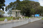 Pukekohe Intermediate School, WW1, Memorial stones long view 2 (photo J Halpin September 2010) - No known copyright restrictions