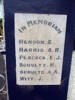 Sanson School Memorial, In Memorium marble plaque, names Henson - Witt (photo G. Fortune) - Image has All Rights Reserved
