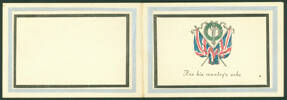 Memorial Card, WW1 (front, back colour), Alexander Grant Murdoch - No known copyright restrictions