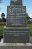 Maungakaramea War Memorial, North West face, WW1 names (June 2010) - No known copyright restrictions