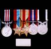Medal group he won in World War II - This image may be subject to copyright