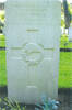 Headstone, Rome War Cemetery (kindly provided by family) - This image may be subject to copyright