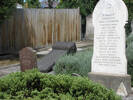 Damaged headstone, post earthquake, at Addington Cemetery on 1 January 2012, provided by Sarndra Lees. - Image has All Rights Reserved.