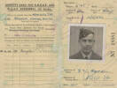 Identity card, WW2, RNZAF, 1944 with portrait - This image may be subject to copyright