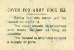 Field Message Book, Army Book 153 belonging to James Scheidt (Skeet) - No known copyright restrictions