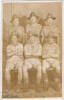 Group, WW2, postcard stamped on back, 6 soldiers hot weather uniform perhaps taken in North Africa (kindly provided by the family of Horace Partington) - This image may be subject to copyright