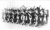 28 Maori Battalion Marching, Trentham with rifles (kindly provided by Santos family) - This image may be subject to copyright