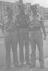 Group, WW2, 3 soldiers, Ian McNeur in uniform with 2 unidentifed soldiers - This image may be subject to copyright