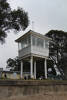 View from the sea, Wakatere Boating Club Memorial Starting Tower (photo J. Halpin 2013) - This image may be subject to copyright