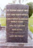 Headstone, St Saviours Anglican Churchyard, Kaitaia, CBN Dunn's recently restored gravestone (photo R Beddows, 2006) - No known copyright restrictions
