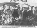 Newspaper clipping, New Zealand Ex-Prisoners of War Association parade in Takaka, Mo Mitchell (36256), 2nd from the right, - This image may be subject to copyright