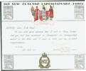 Certificate for being mentioned in Despatches ( MiD), dated 20 October 1944 - This image may be subject to copyright