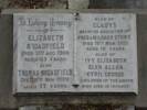 Headstone, Hastings Cemetery for both Thomas and his wife Elizabeth - No known copyright restrictions