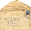 Envelope, Miss C.D. Martin, 46 Selwyn Street, Onehinga, date stamped 23 November 1945 (collection of J A Martin 557298) - This image may be subject to copyright