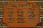 Roll of Honour, detail, Wellsford RSA (Photo J. Halpin 23 April 2011) - No known copyright restrictions