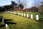 CWGC graves, view 1 Brandesburton (St Mary) Churchyard view 2 (photo Mr G. Richardson, Yorkshire, 2000) - This image may be subject to copyright