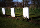CWGC graves, view 1 Brandesburton (St Mary) Churchyard view 3 (photo Mr G. Richardson, Yorkshire, 2000) - This image may be subject to copyright